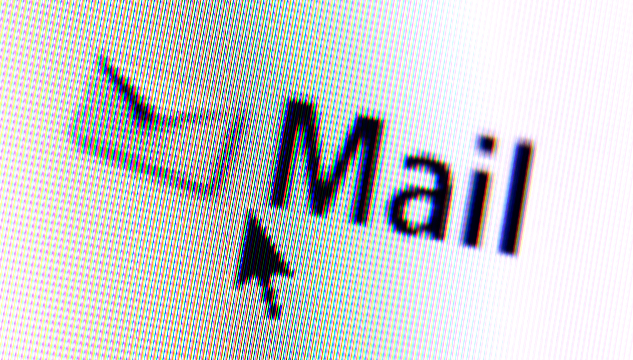 Mouse-Cursor und Mail-Symbol für Mailing-Service