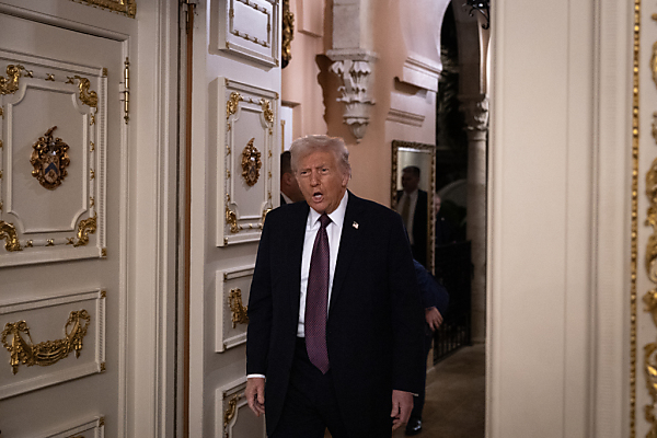 Auf dem Bild sieht man den zukünftigen US-Präsident Donald Trump.