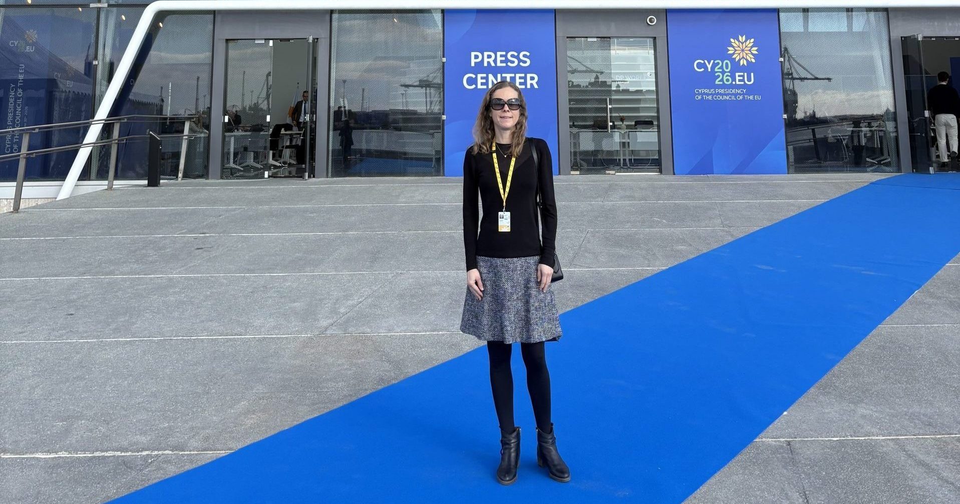 Franziska Annerl (APA) beim Presidency Press Trip im Jänner nach Zypern