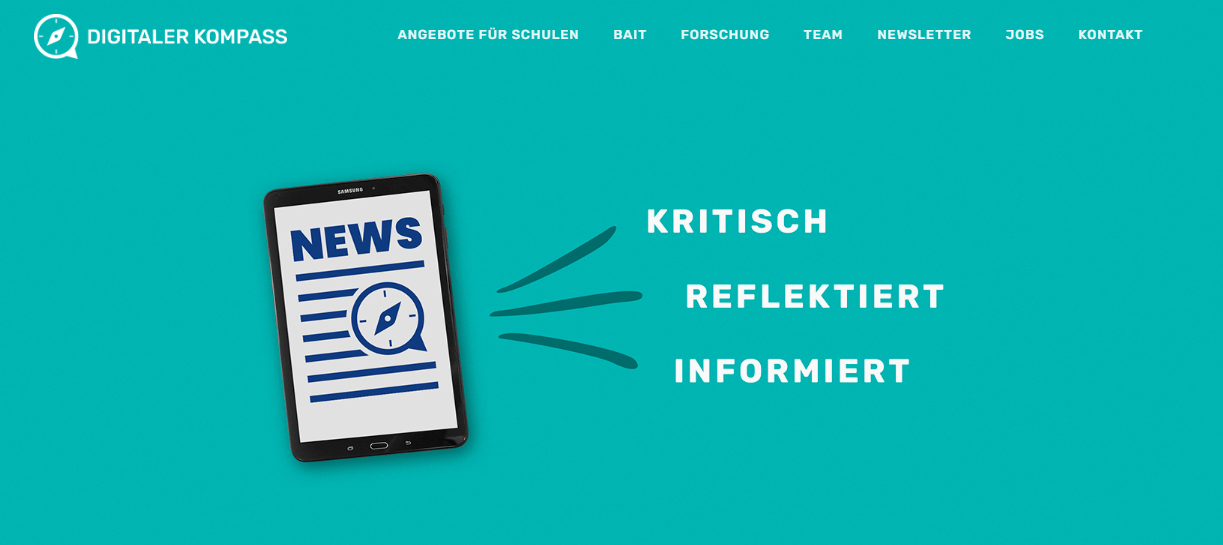 Homepage des Digitalen Kompass
