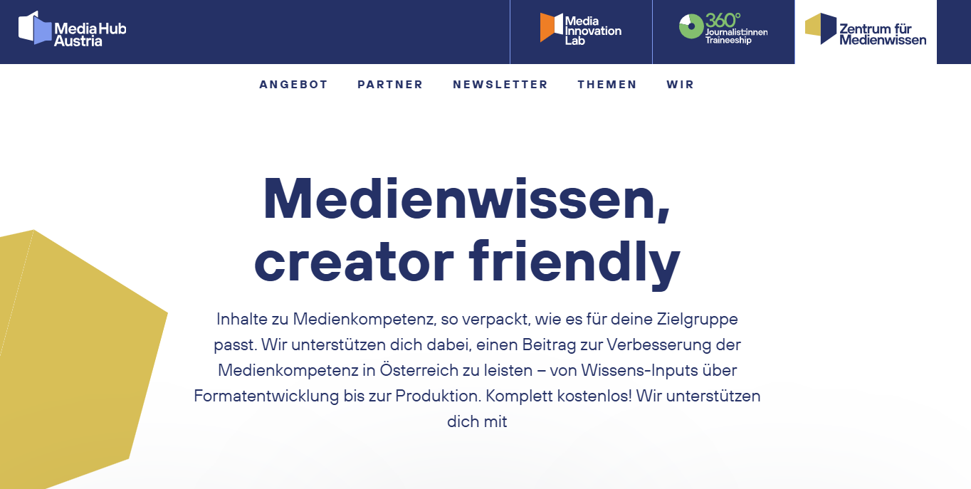 Homepage Zentrum für Medienwissen